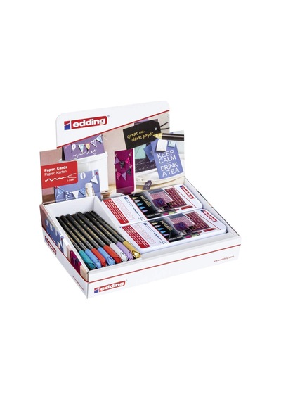 Edding 4 51152 Keçeli Ekran Color Pen, 46 Parça, Karton, 117 X 175 X 200 Mm 103 Ivory
