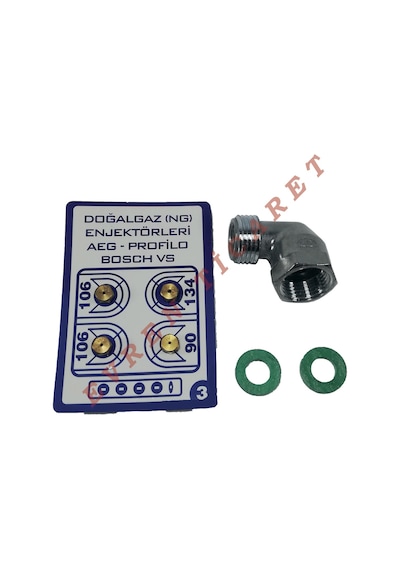 Doğalgaz Enjektör Ocak Memesi Dirsek Dönüşüm Seti - 474905572