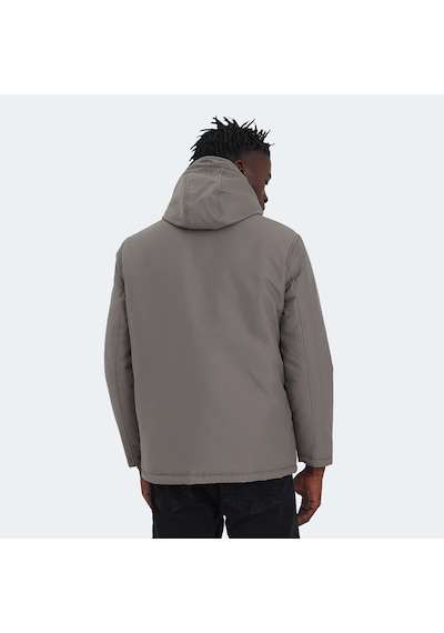 Slazenger HEAVEN Erkek Kapüşonlu Bej Mont & Kaban