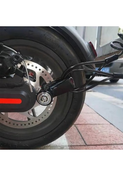 Elektrikli Scooter Bisiklet Motosiklet Tekerlek Fren Diski Anahtarlı Kilidi