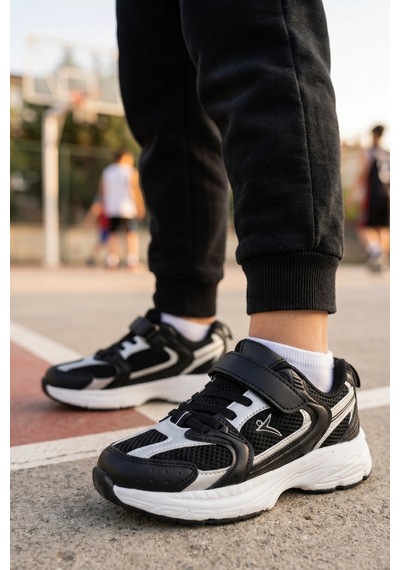 In Step Sarox Unısex Siyah Çocuk Spor Ayakkabı