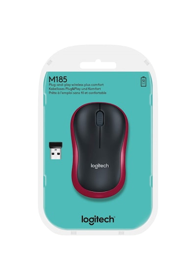 Logitech M185 USB Alıcılı Kompakt Kablosuz Mouse