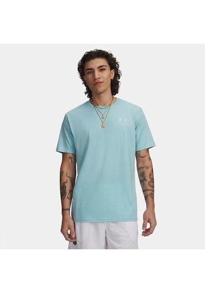 Under Armour Sportstyle Left Chest Erkek Mavi Tişört