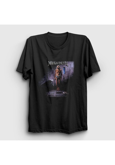 Presmono Unisex Extinction Megadeth T-shirt Siyah