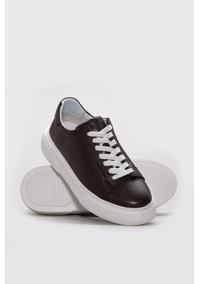 Fast Step Hakiki Deri Erkek Casual Ayakkabı 216ma888 Kahve