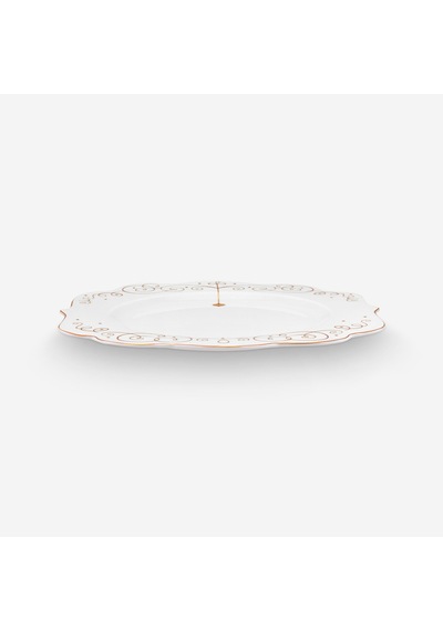 Beyaz Porselen Yemek Tabağı 28 Cm