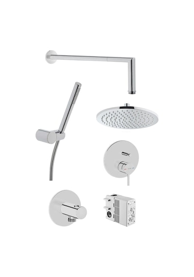 VitrA Origin Krom Ankastre Tepe Banyo Duş Seti Krom