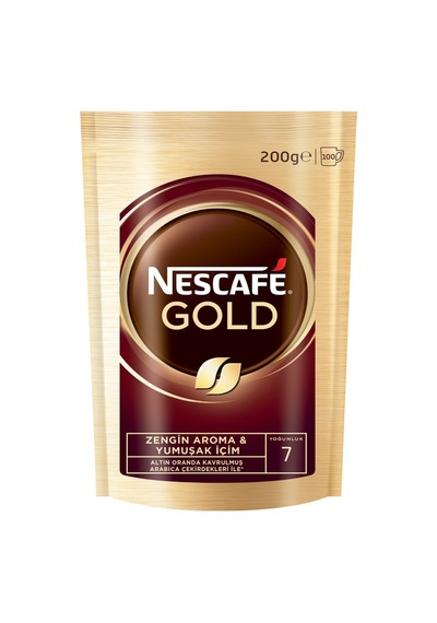 Nescafe Gold Çözülebilir Kahve Eko Poşet 200 G Premium Aroma 2'li Ekonomik Paket - 2 Adet Tarı