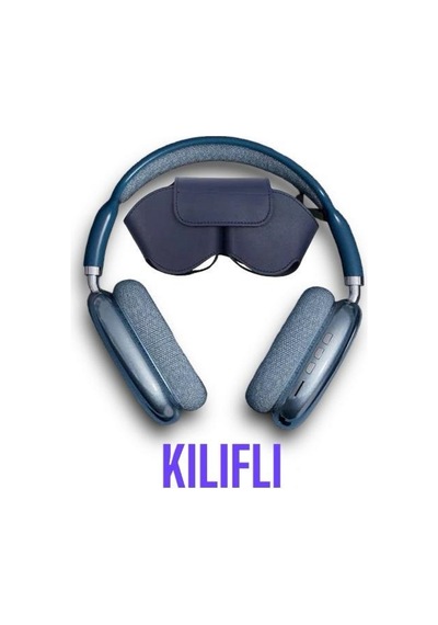 P9 Air Pro Max Kablosuz 5.0 Bluetooth Kulaklık Üst Baş Yapısı Süngerli Ve Kılıflı Blue - 555297925