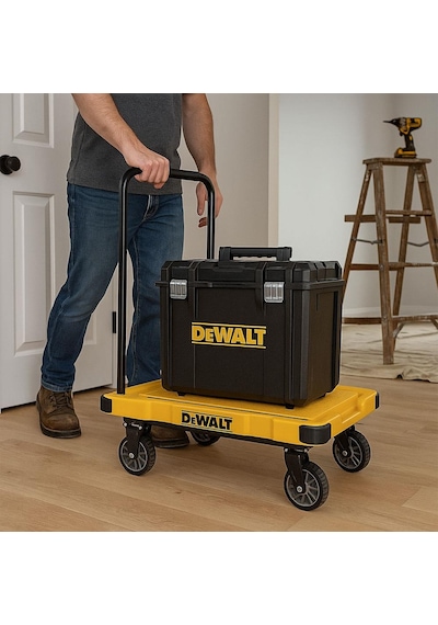 Dewalt Dwt710 200kg Profesyonel Katlanabilir Dört Tekerlekli Yük Ve Paket Taşıma Arabası