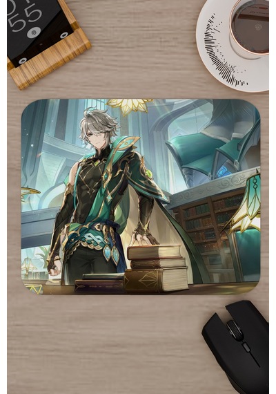 Alhaitham Genshin Impact Anime Gacha V2 - 22x18 Gaming Mouse Pad Fare Altlığı