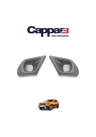 Cappafe Dacia Duster Sis Farı Çerçevesi Mat Gri 2018 Ve Üzeri