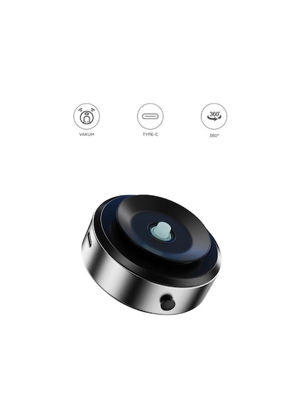Torima X8Q Çift Taraflı Manyetik Adsorpsiyon Vakumlu Kompakt Telefonu Tutucu Gümüş