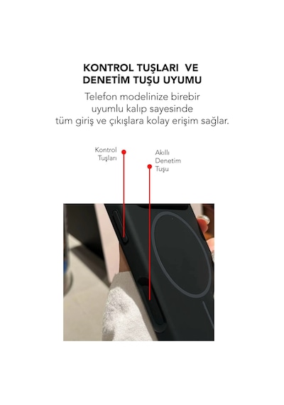 Apple İphone 16 Uyumlu Magsafe Lansman Silikon Kılıf Siyah