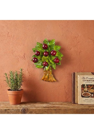El Yapımı Nar Ağacı Duvar Dekoru Bereket Koleksiyonu 14x20 Cm