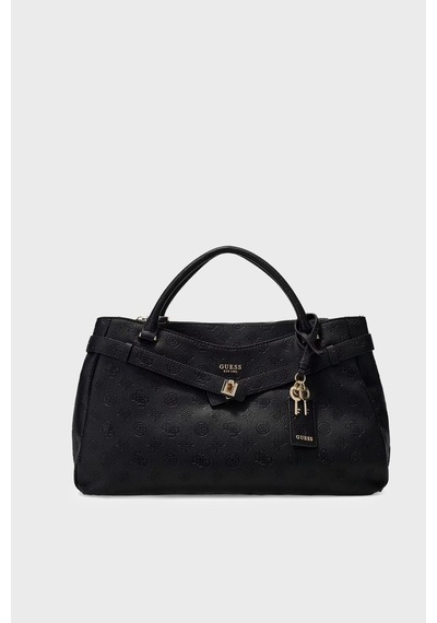 Guess Ella Logolu Çıkarılabilir Askılı Çanta Hwpd9746060 Kadın Çanta Hwpd97 46060 Blo Siyah