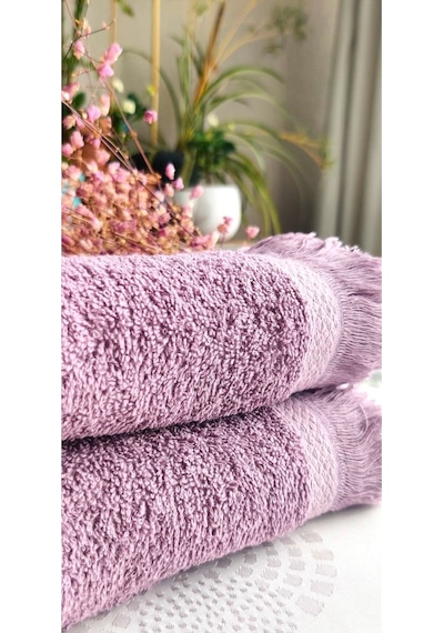 2'li Set Saçaklı Desen Çeyizlik 35x60 Cm. Mutfak Havlu Seti Renkli