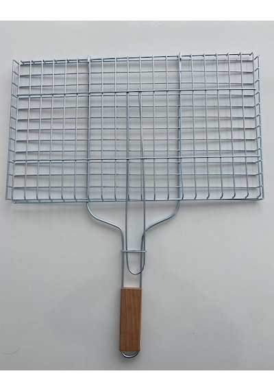 Mobilreyon Tel Izgara, Ahşap Saplı Mangal Izgarası 26-37cm Boy