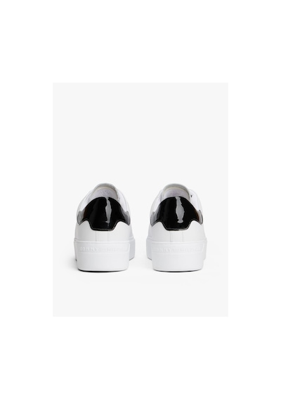 Tommy Hilfiger Chıc Platform Cupsole Patent-9557 White