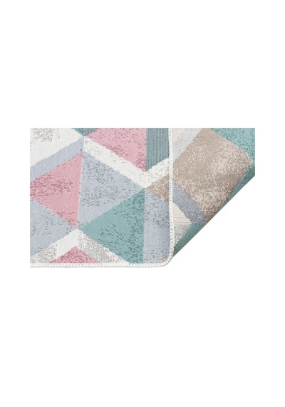 Blue Pınk Yıkanabilir Çift Taraflı Modern Desenli Dokuma Kilim Blue Pınk Yıkanabilir Çift Taraflı Modern Desenli Dokuma Kilim