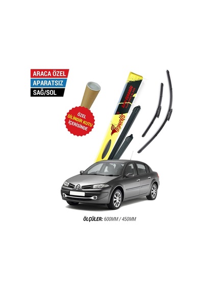 Renault Megane 2 İnwells Muz Silecek Takımı (2006-2009)