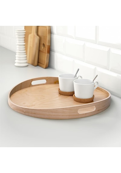 Ikea Skala Huş Ağacı Tepsi 44 Cm 20056642 Çok Renkli