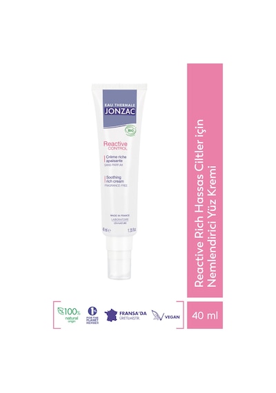 Eau Thermale Jonzac Reaktif Rich Hassas Ciltler Için Nemlendirici Yüz Kremi 40ml