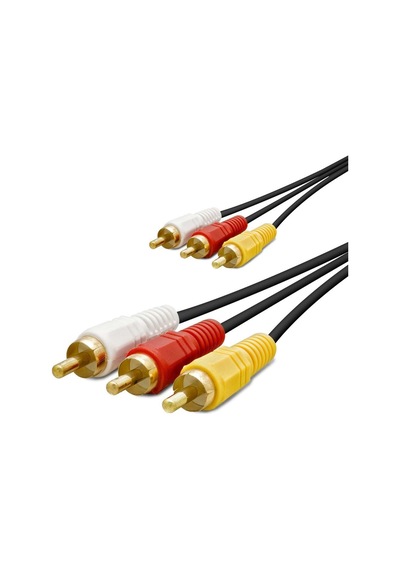 3 Rca Görüntü Ve Ses Kablosu 1.5 M Siyah Hdx1038