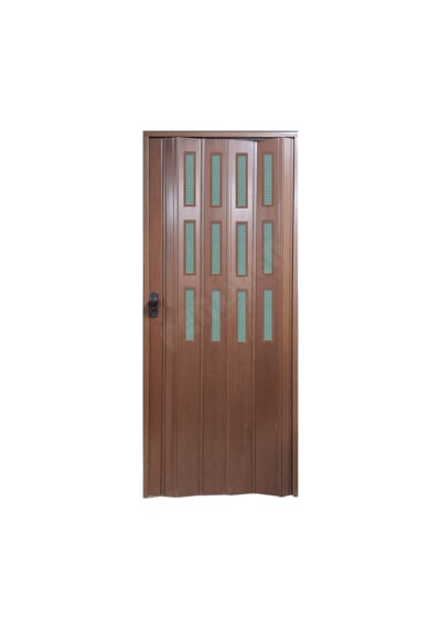 Penguen Akordiyon Kapı Ceviz Renk 88 -102 Cm Arası. Boy 220 Cm