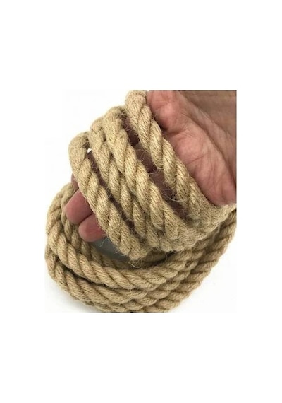 Jüt Halat Dekor İpi 5 MM 10 M İp Halat İp Hasır İp Jüt Kendir
