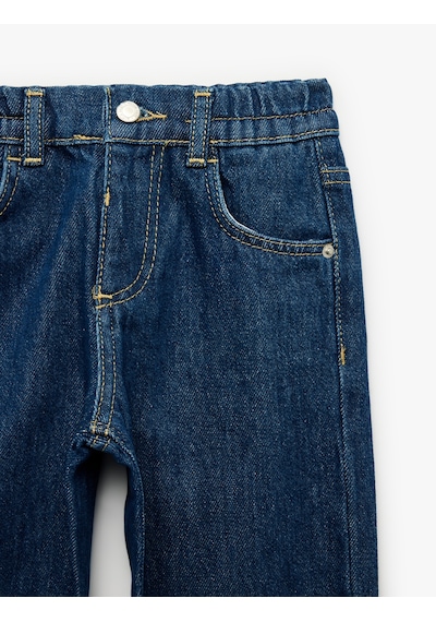 Koton Pamuklu Beli Ayarlanabilir Lastikli Balon Form Denim Pantolon Dark Indıgo 7wmb40002td Koyu İndigo Koton Pamuklu Beli Ayarlanabilir Lastikli Balon Form Denim Pantolon Dark Indıgo 7wmb40002td Koyu İndigo