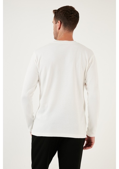 Buratti % 100 Pamuk Bisiklet Yaka Regular Fit Erkek Sweat 5905406 Ekru Buratti % 100 Pamuk Bisiklet Yaka Regular Fit Erkek Sweat 5905406 Ekru