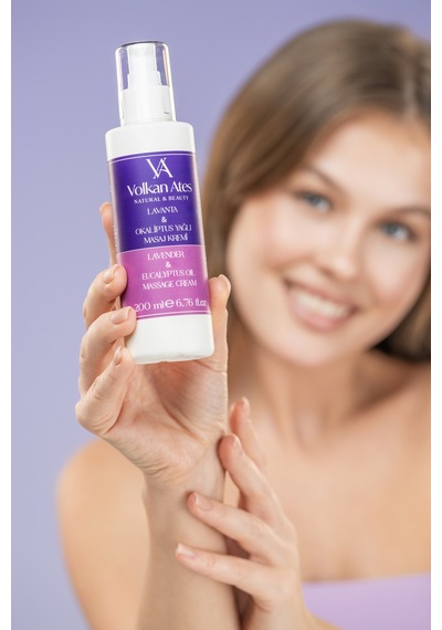Volkan Ates Natural & Beauty Lavanta & Okaliptus Yağlı Masaj Kremi 200 ML