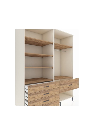 Kronos Gardrop 6 Raflı 5 Çekmeceli Tek Askılı 176x59x221 Aytaşı-çam Çam Kronos Gardrop 6 Raflı 5 Çekmeceli Tek Askılı 176x59x221 Aytaşı-çam Çam