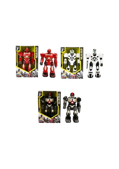 40757 Sun-hpk-robot Mars Robo Squad Yürüyen Işık 18cm 3a