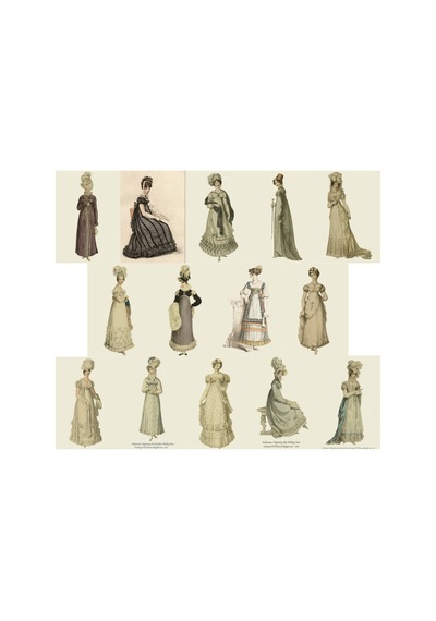 Vintage Art Moda Poster Seti-14 Adet