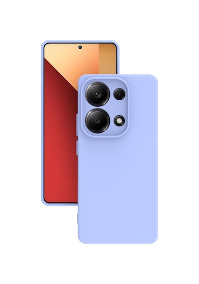 Xiaomi Redmi Note 13 Pro 4g Kılıf Kamera Korumalı Silikon Rubber Arka Kapak Lila