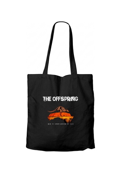 The Offspring Raw & Down Siyah Fermuarlı Bez Çanta Gabardin