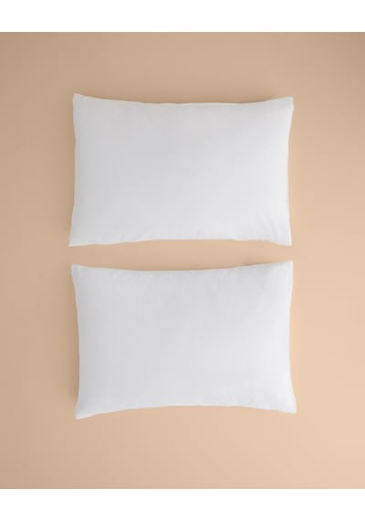 English Home Novella Premium Pamuk Dokulu 2'li Yastık Kılıfı 50x70 Cm Beyaz