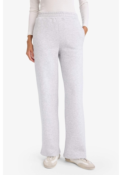 Defacto Straight Fit Basic Düz Cepli Yüksek Bel Eşofman Altı B8571ax25augr93 Gri-gr93