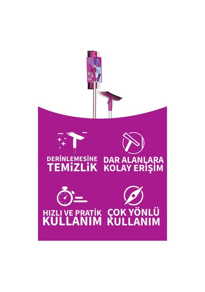 Teleskopik Saplı Cam Sileceği İkili Set