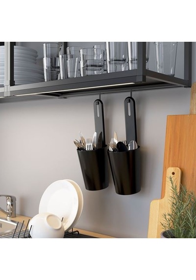 Ikea Enhet Açık Raf Ünitesi, Antrasit, 40x30x75 Cm