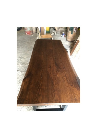 Bintaşmobilya Ceviz Rengi Gürgen Ağacı Bar Masası 180X70.Cm