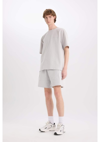 DeFacto Slim Fit Dar Kesim Dar Paça Basic Düz Şort B8674AX25SPGR184