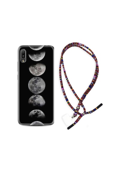 Huawei Y6 2019 Kılıf Rasta Boyun Askılı Happy Human Birthday 1354