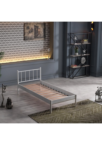 Bedliga Falez-S Tek Kişilik Metal Karyola 90X190-90X200-120X200 Bedliga Falez-S Tek Kişilik Metal Karyola 90X190-90X200-120X200
