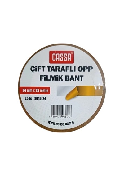 Çift Taraflı Opp Filmik Bant 24mmx25m - 3 Adet