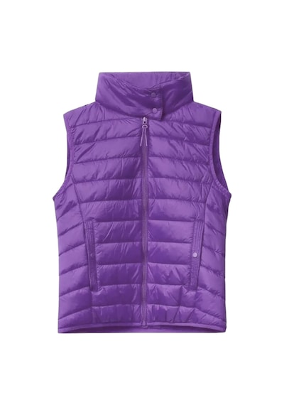 United Colors of Benetton Kadın Recycled Polyester Dolgulu Pufa Yelek Mor