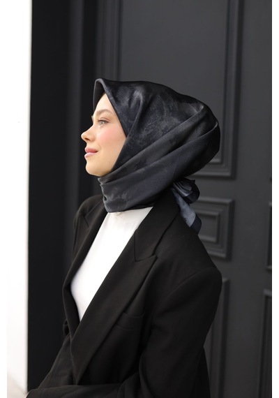 Silk Home Shiny Eşarp 75002-41 Siyah, Antrasit