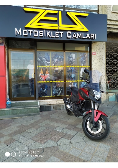 12-15 Honda Nc700X Nc750X Uzun Ön Cam Zeus Açık Füme 55cm 4mm